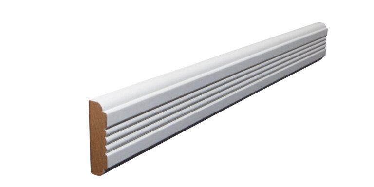 16 mm x 55 mm Schlageleiste MDF weiß grundiert # 75 (Bild 2)