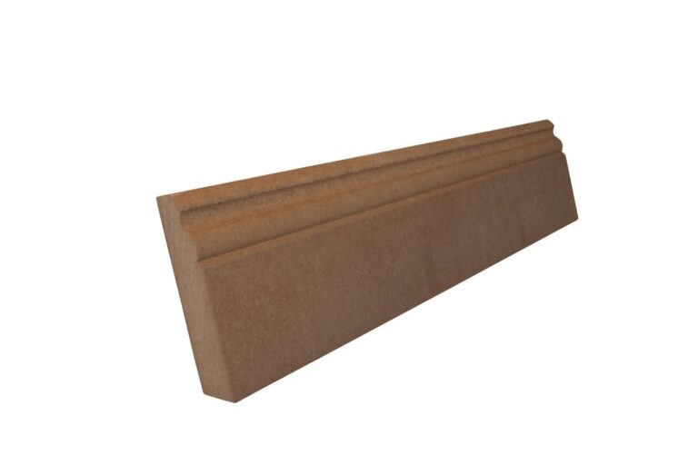 19 mm x 98 mm Scheuerleiste MDF roh mit großem Karniesprofil (Bild 2)
