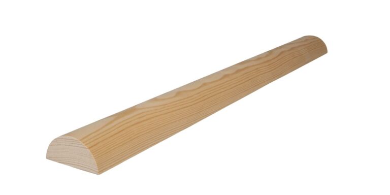 23 mm x 48 mm Halbrundleiste Kiefer (Bild)