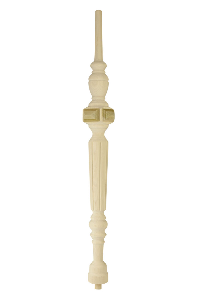 25 mm x 120 mm Treppenstab White Wood Typ L (Bild)